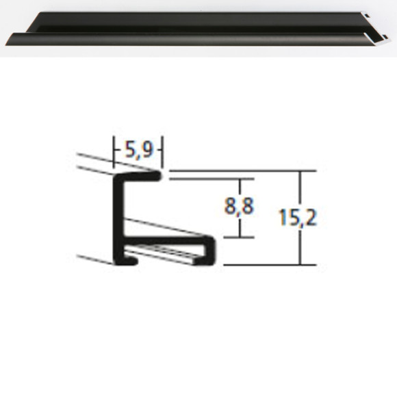 Listwa 04 016 czarny połysk cena za mb