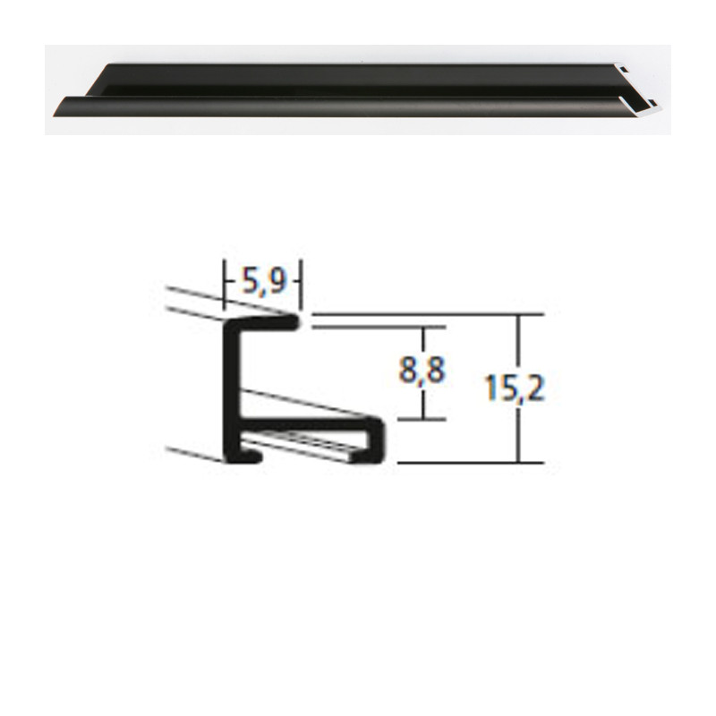 Listwa 04 016 czarny połysk cena za mb