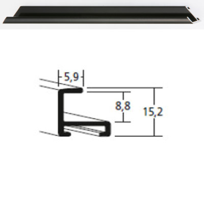 Listwa 04 016 czarny połysk cena za mb