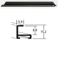 Listwa 04 016 czarny połysk cena za mb