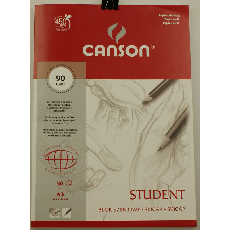 Blok szkicowy Canson 90g A3 50ark.