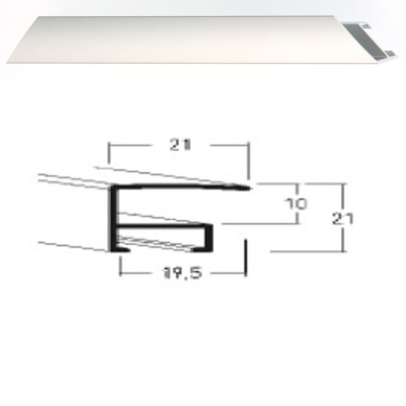 Listwa 05 004 srebrny mat cena za mb