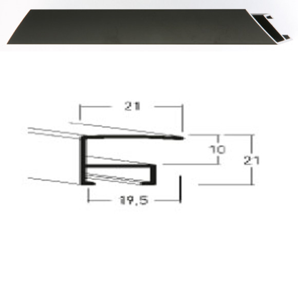 Listwa 05 021 czarny mat cena za mb