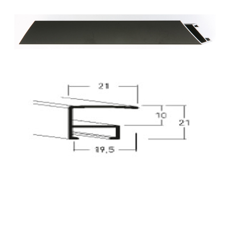 Listwa 05 021 czarny mat cena za mb