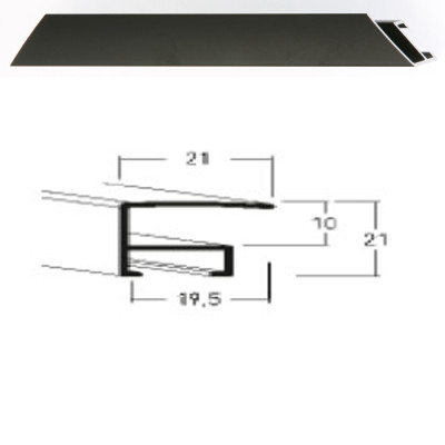 Listwa 05 021 czarny mat cena za mb