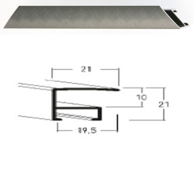 Listwa 05 154 szary szczotkowany cena za mb