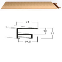 Listwa 05 155 bursztyn szczotkowany cena za mb