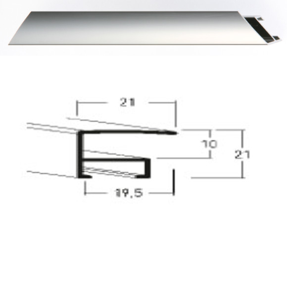 Listwa 05 233 stalowy połysk cena za mb