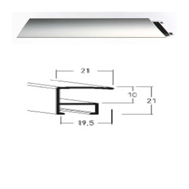 Listwa 05 233 stalowy połysk cena za mb