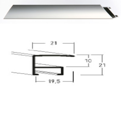 Listwa 05 233 stalowy połysk cena za mb
