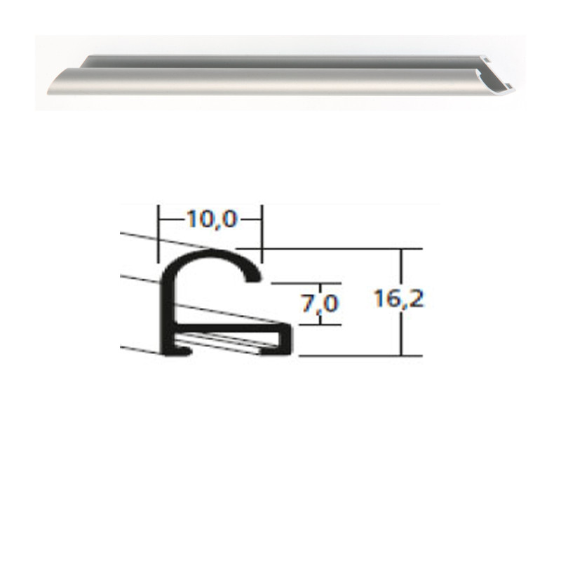Listwa 07 004 srebrny mat cena za mb