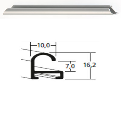 Listwa 07 004 srebrny mat cena za mb