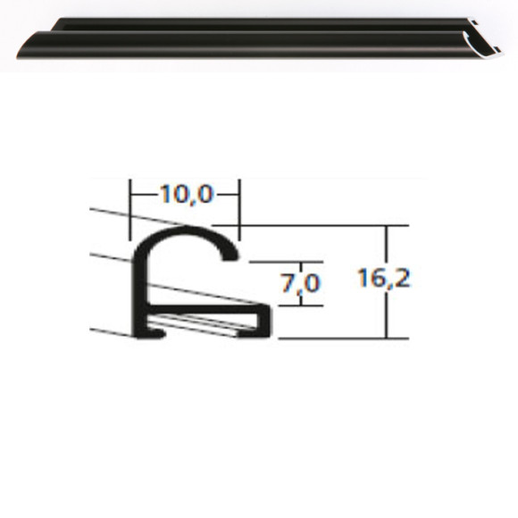 Listwa 07 016 czarny połysk cena za mb