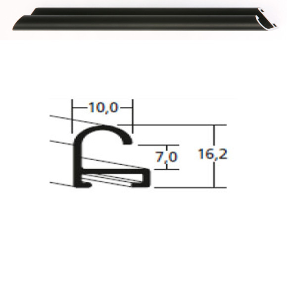 Listwa 07 021 czarny mat cena za mb