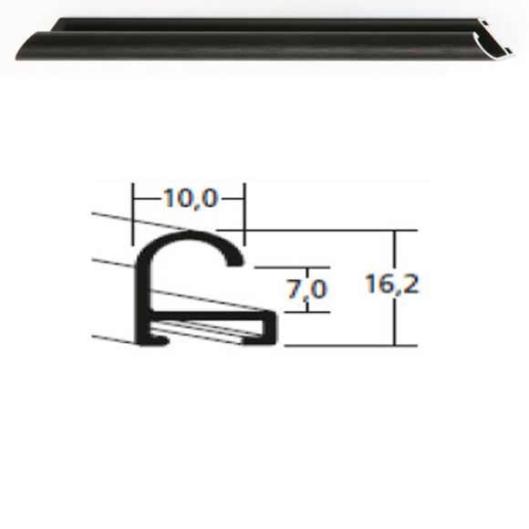 Listwa 07 316 czarny struktur. cena za mb