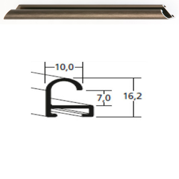 Listwa 07 318 orzech struktur. cena za mb