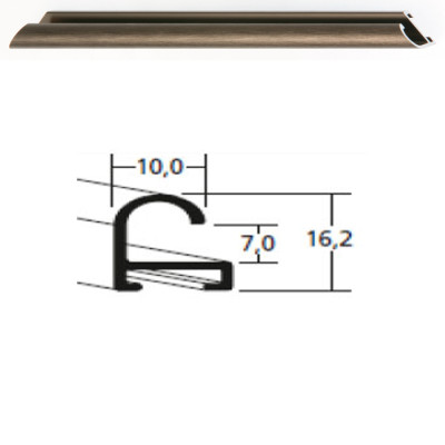 Listwa 07 318 orzech struktur. cena za mb