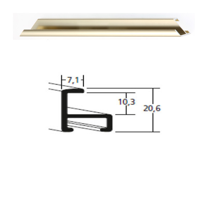 Listwa 11 001 złoty połysk cena za mb