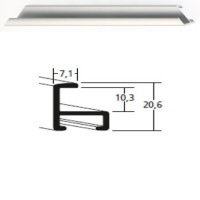 Listwa 11 004 srebrny mat cena za mb