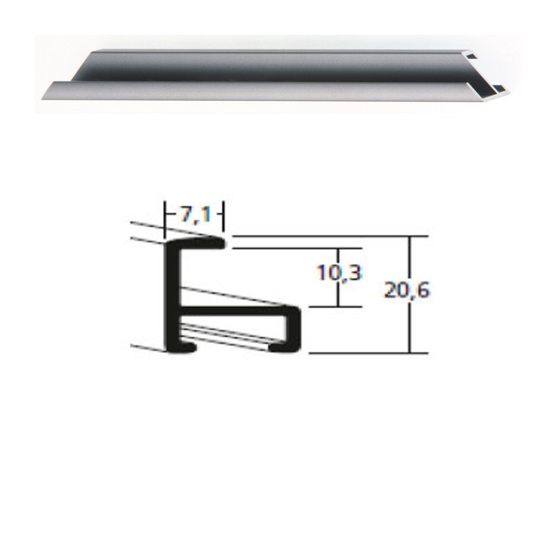 Listwa 11 010 cynowy mat cena za mb