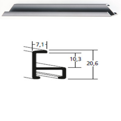Listwa 11 010 cynowy mat cena za mb