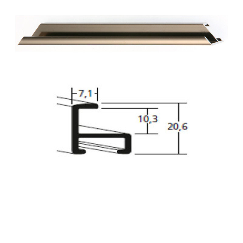 Listwa 11 018 orzech połysk cena za mb