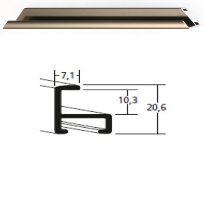 Listwa 11 018 orzech połysk cena za mb