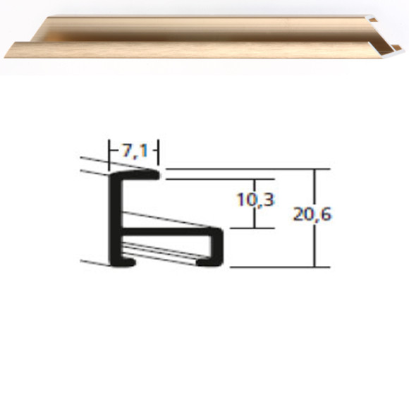 Listwa 11 317 złoty struktur. cena za mb