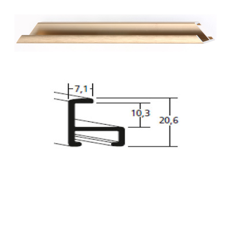 Listwa 11 317 złoty struktur. cena za mb