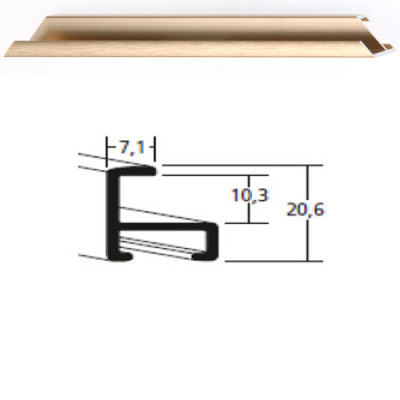 Listwa 11 317 złoty struktur. cena za mb