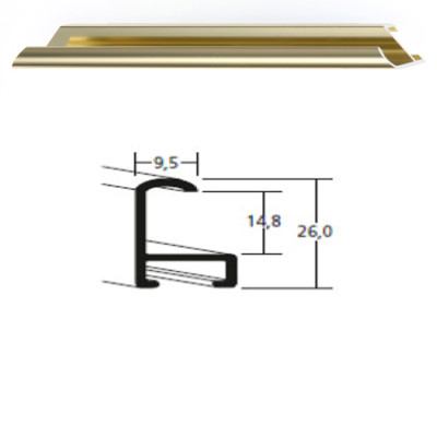 Listwa 15 001 złoty połysk cena za mb
