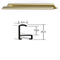 Listwa 15 001 złoty połysk cena za mb