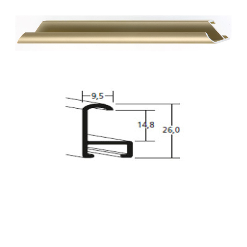 Listwa 15 002 złoty mat cena za mb
