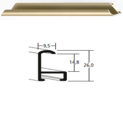 Listwa 15 002 złoty mat cena za mb