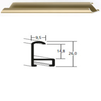 Listwa 15 002 złoty mat cena za mb
