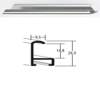 Listwa 15 003 srebrny połysk cena za mb