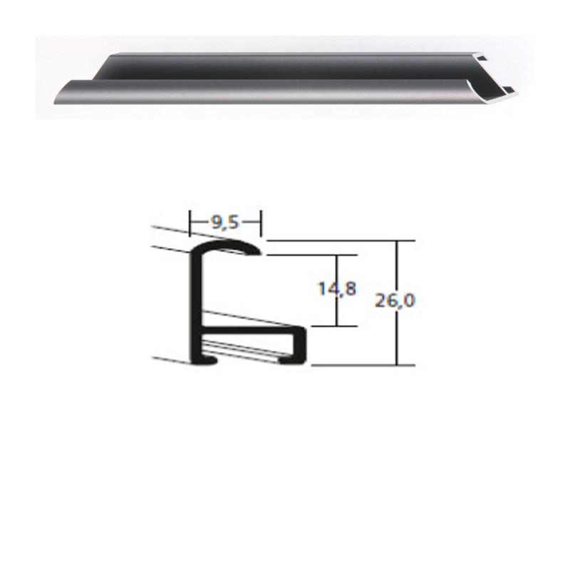 Listwa 15 010 cynowy mat cena za mb