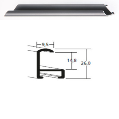 Listwa 15 010 cynowy mat cena za mb