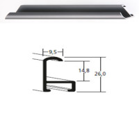 Listwa 15 010 cynowy mat cena za mb