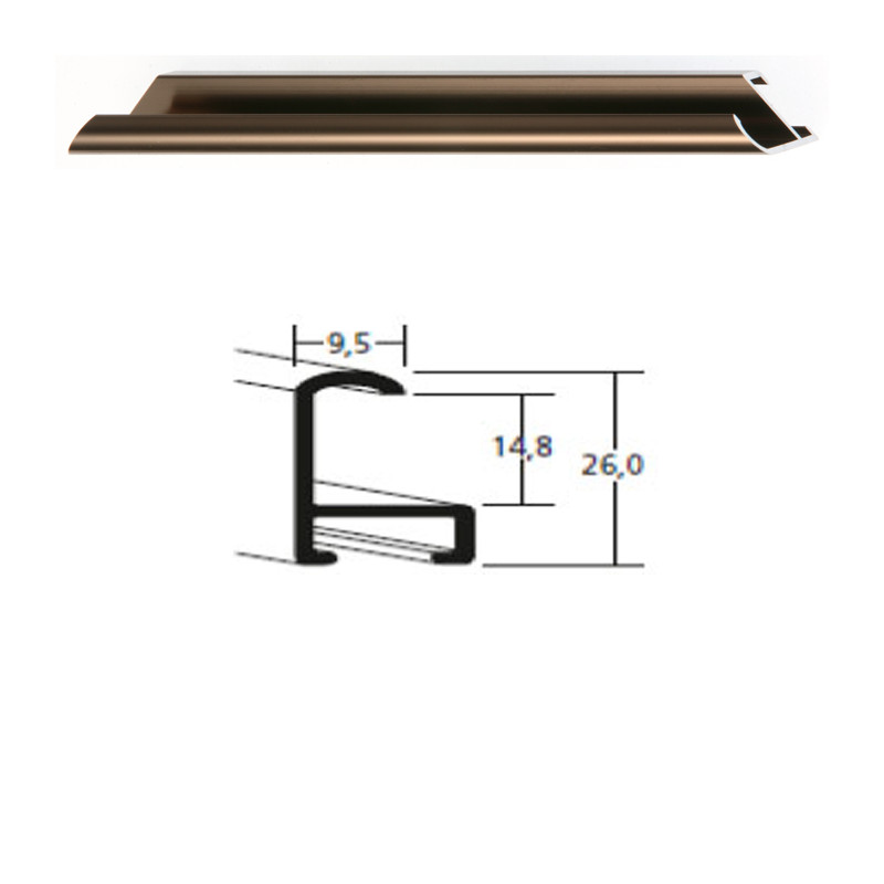Listwa 15 018 orzech połysk cena za mb