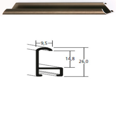 Listwa 15 318 orzech struktur. cena za mb