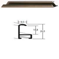 Listwa 15 318 orzech struktur. cena za mb