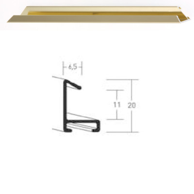 Listwa 217 001 złoty połysk cena za mb