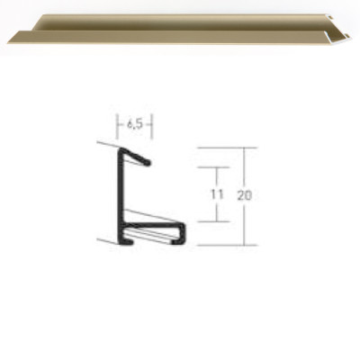 Listwa 217 002 złoty mat cena za mb