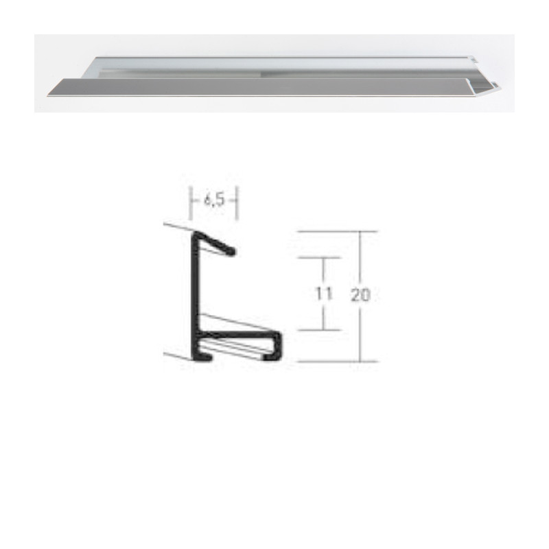 Listwa 217 003 srebrny połysk cena za mb