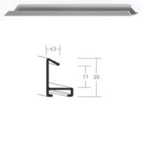 Listwa 217 004 srebrny mat cena za mb
