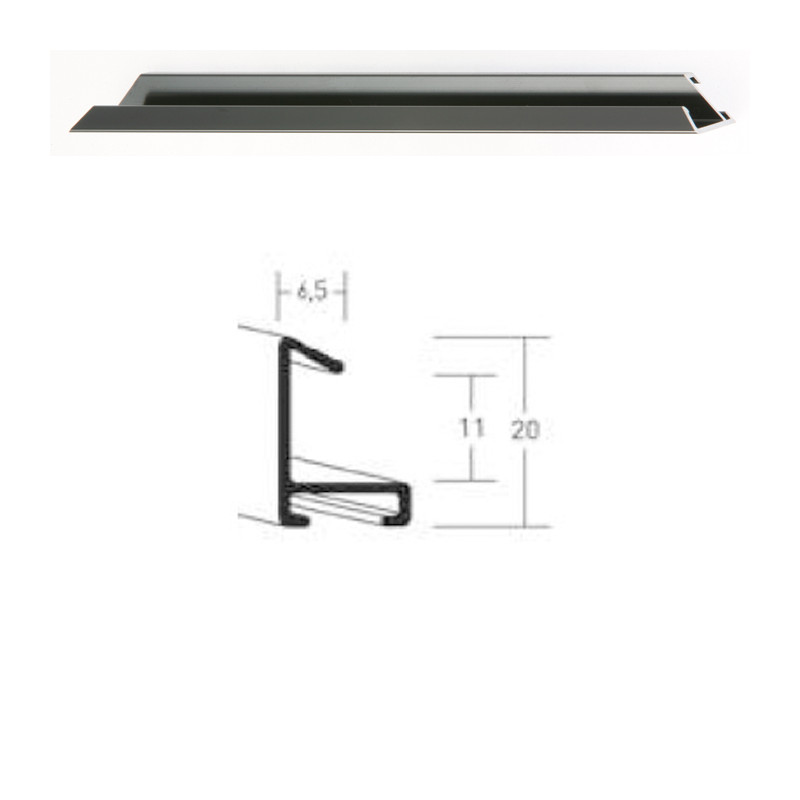 Listwa 217 006 stalowy połysk cena za mb