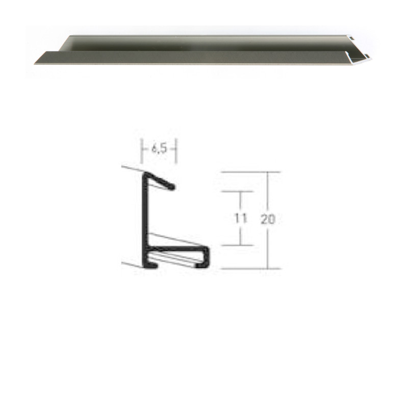 Listwa 217 150 srebrny szczotkowany cena za mb