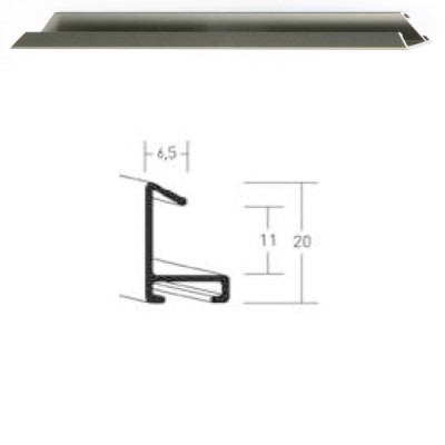 Listwa 217 150 srebrny szczotkowany cena za mb