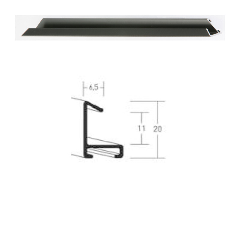 Listwa 217 154 szary szczotkowany cena za mb